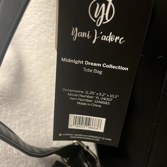 Yani L’adore NWT Tote Bag w/dust bag - Picture 2 of 3